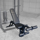 Body-Solid verstellbare Hantelbank mit Kabelzug-Beinstrecker - GLEG