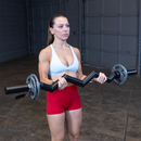 Body-Solid Olympische Curl-Hantelstange mit dickem Griff - OB48FB